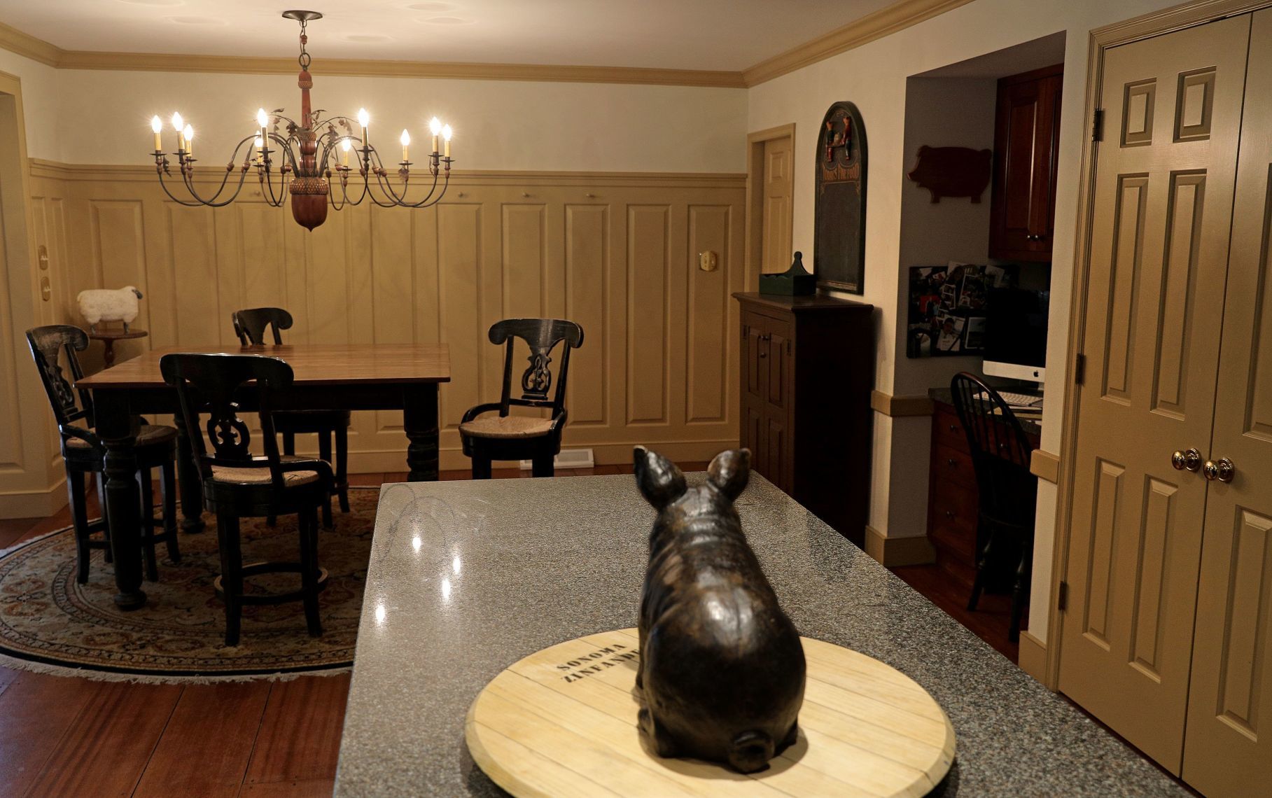 At home: The Wiese's Williamsburg home
